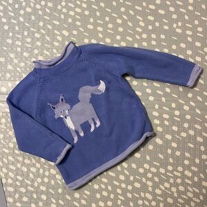 100% cotton fox sweater